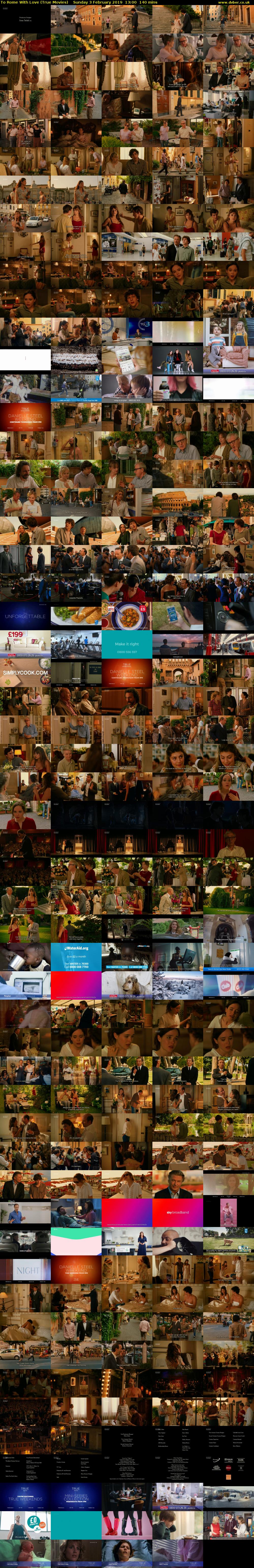 To Rome With Love (True Movies) Sunday 3 February 2019 13:00 - 15:20