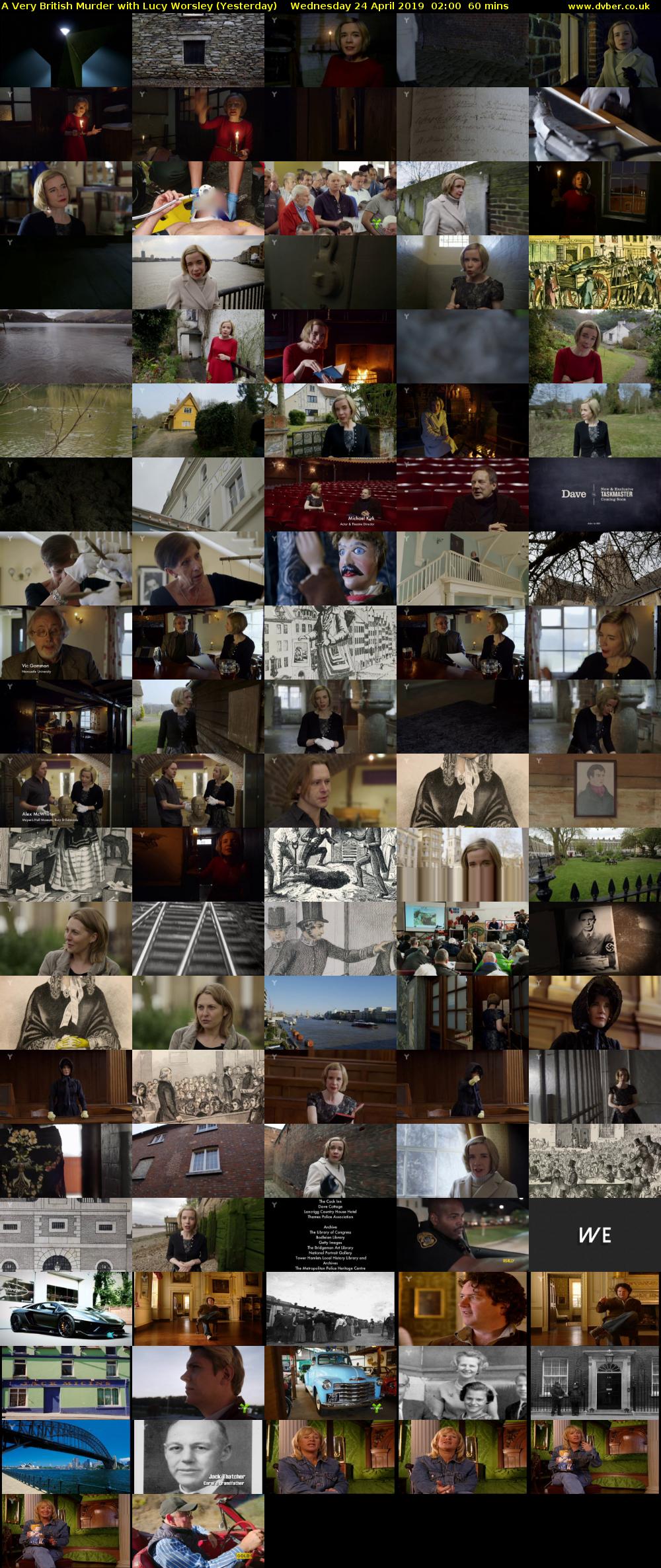 A Very British Murder with Lucy Worsley (Yesterday) Wednesday 24 April 2019 02:00 - 03:00