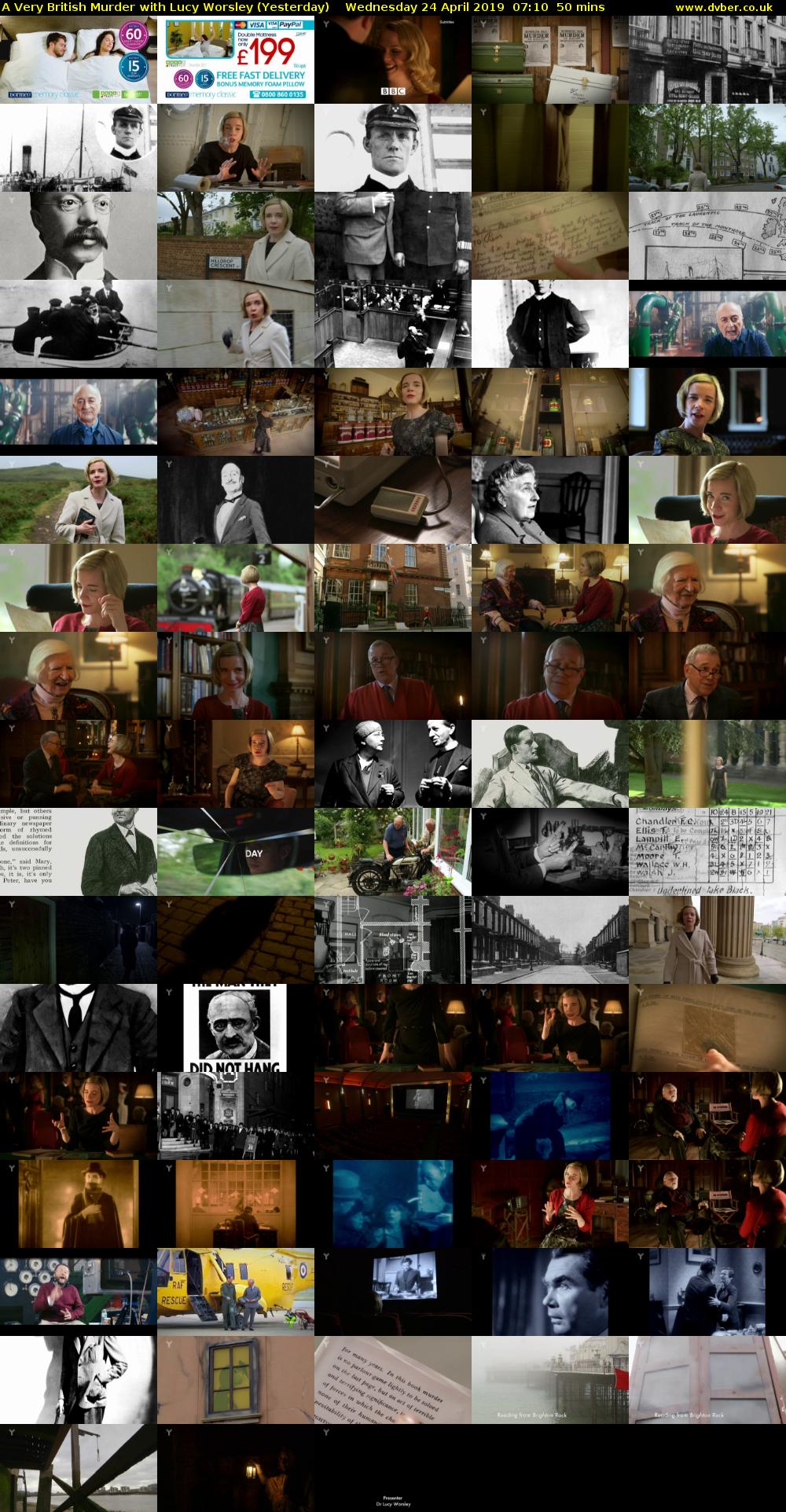 A Very British Murder with Lucy Worsley (Yesterday) Wednesday 24 April 2019 07:10 - 08:00