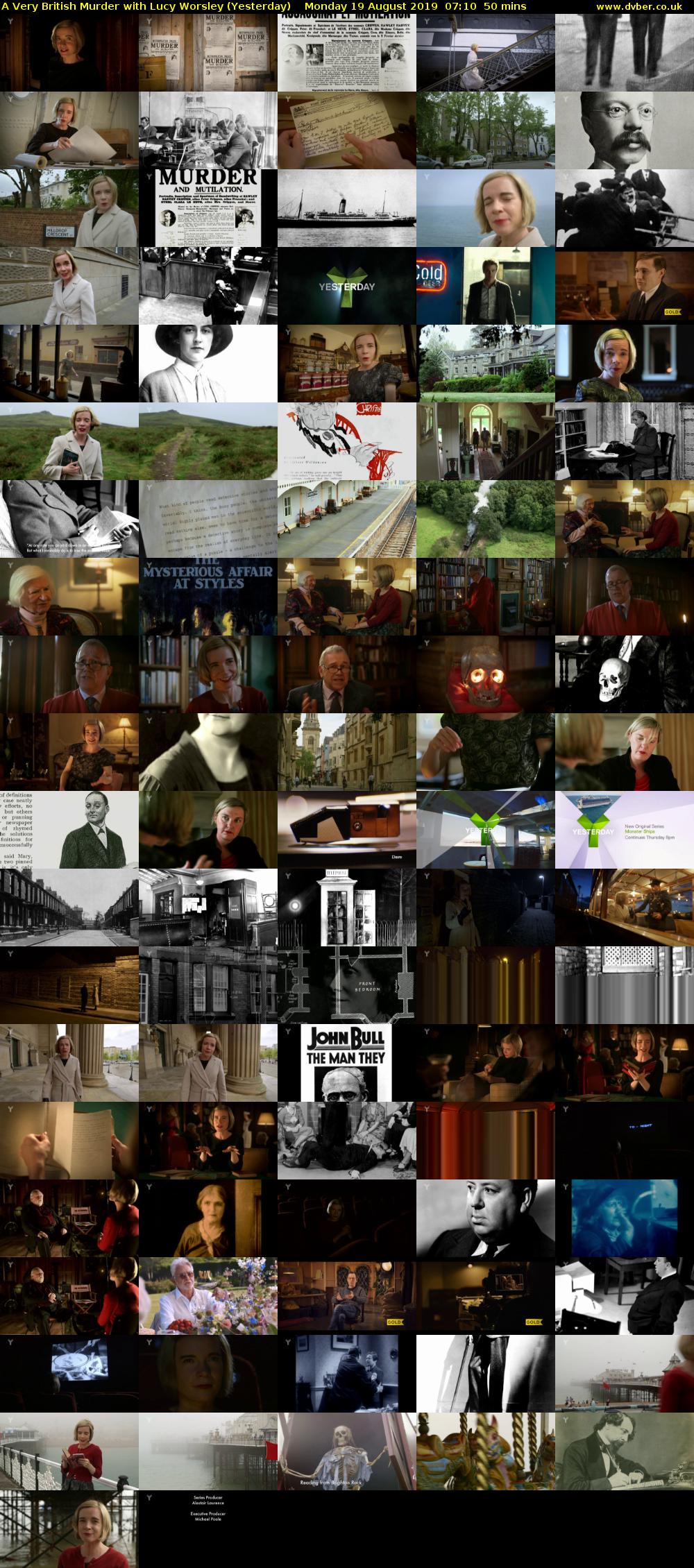 A Very British Murder with Lucy Worsley (Yesterday) Monday 19 August 2019 07:10 - 08:00