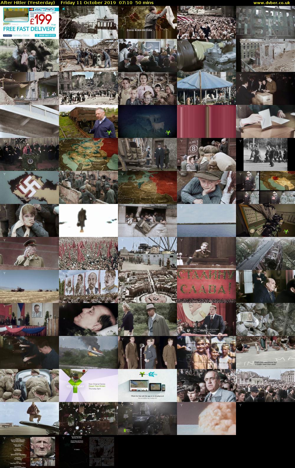 After Hitler (Yesterday) Friday 11 October 2019 07:10 - 08:00