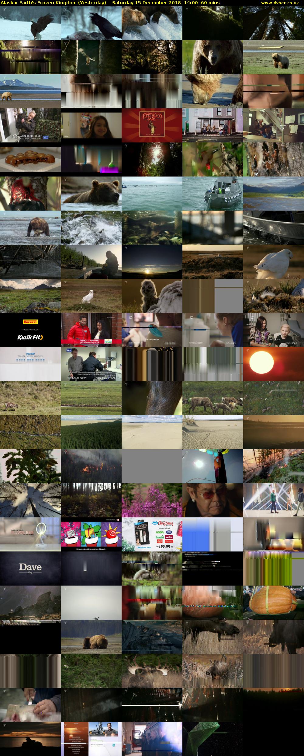 Alaska: Earth's Frozen Kingdom (Yesterday) Saturday 15 December 2018 14:00 - 15:00