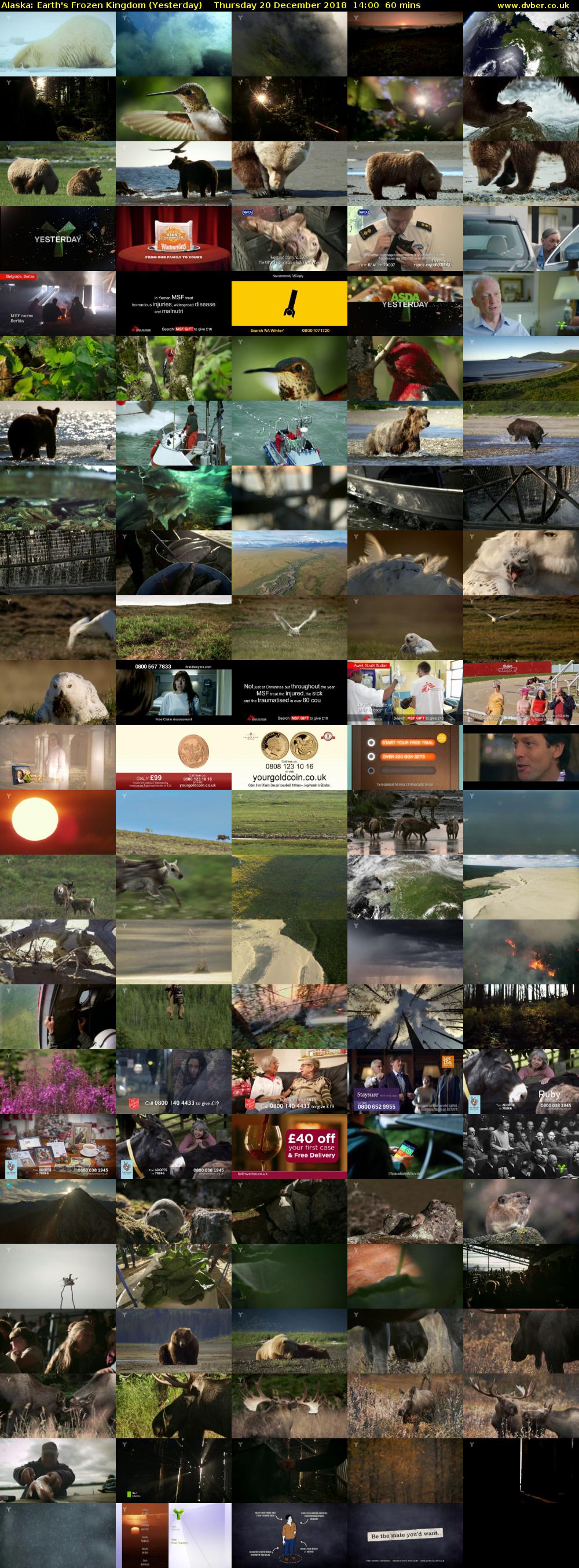 Alaska: Earth's Frozen Kingdom (Yesterday) Thursday 20 December 2018 14:00 - 15:00