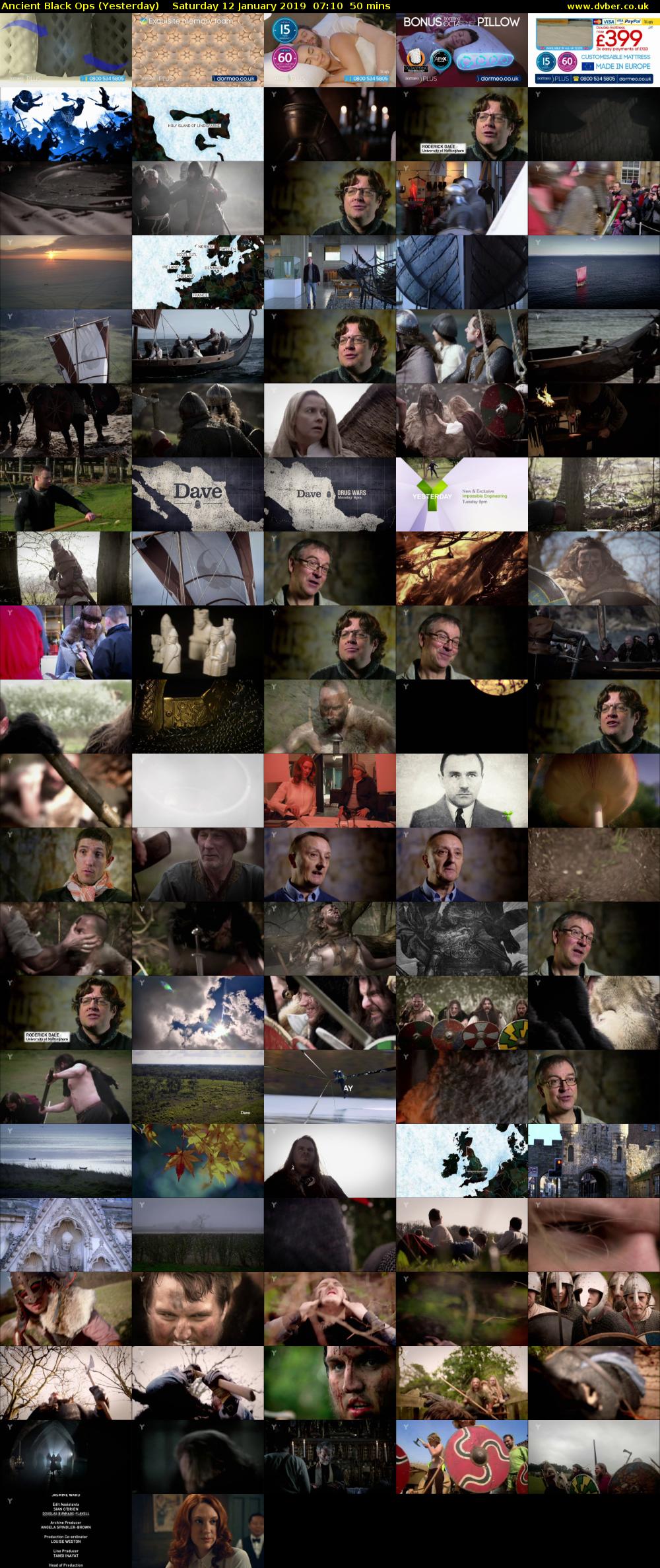 Ancient Black Ops (Yesterday) Saturday 12 January 2019 07:10 - 08:00