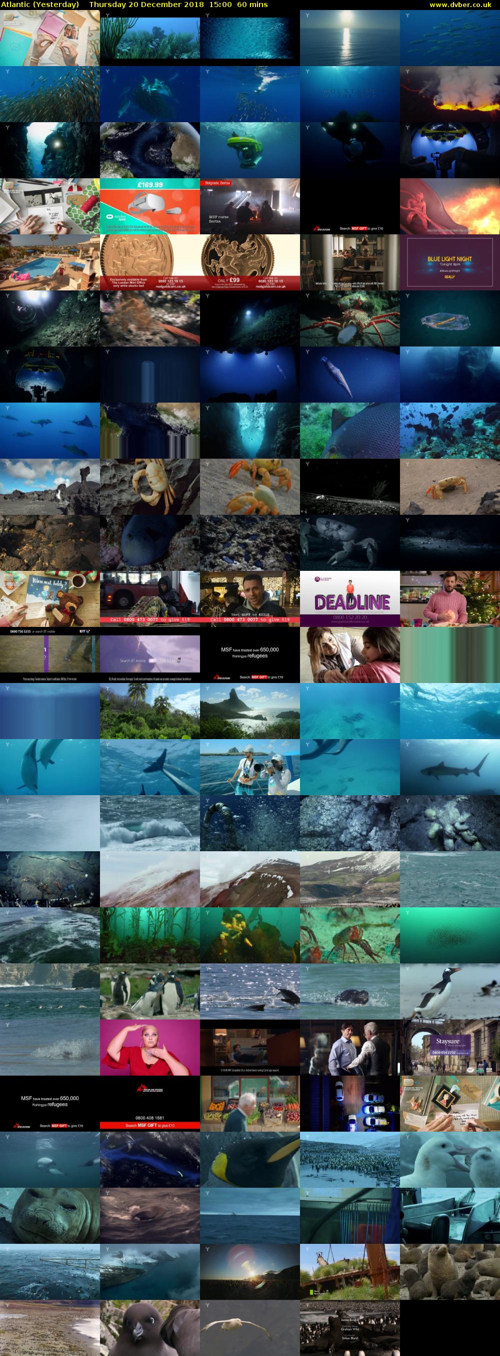 Atlantic (Yesterday) Thursday 20 December 2018 15:00 - 16:00