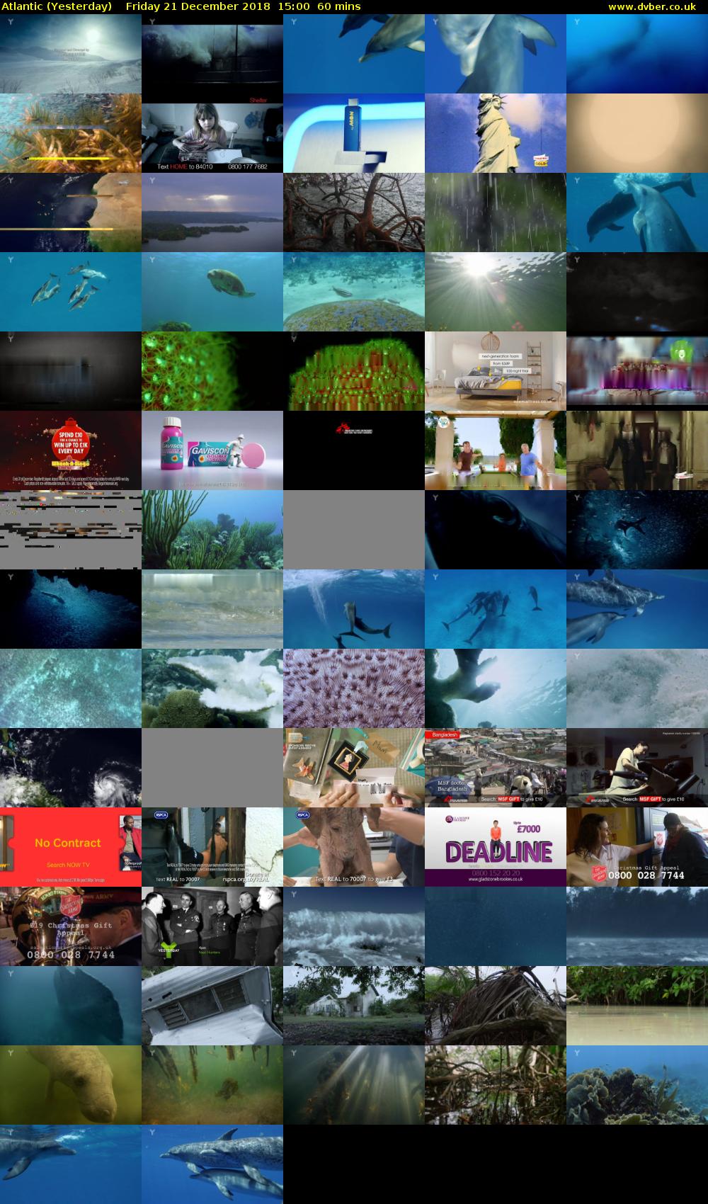 Atlantic (Yesterday) Friday 21 December 2018 15:00 - 16:00