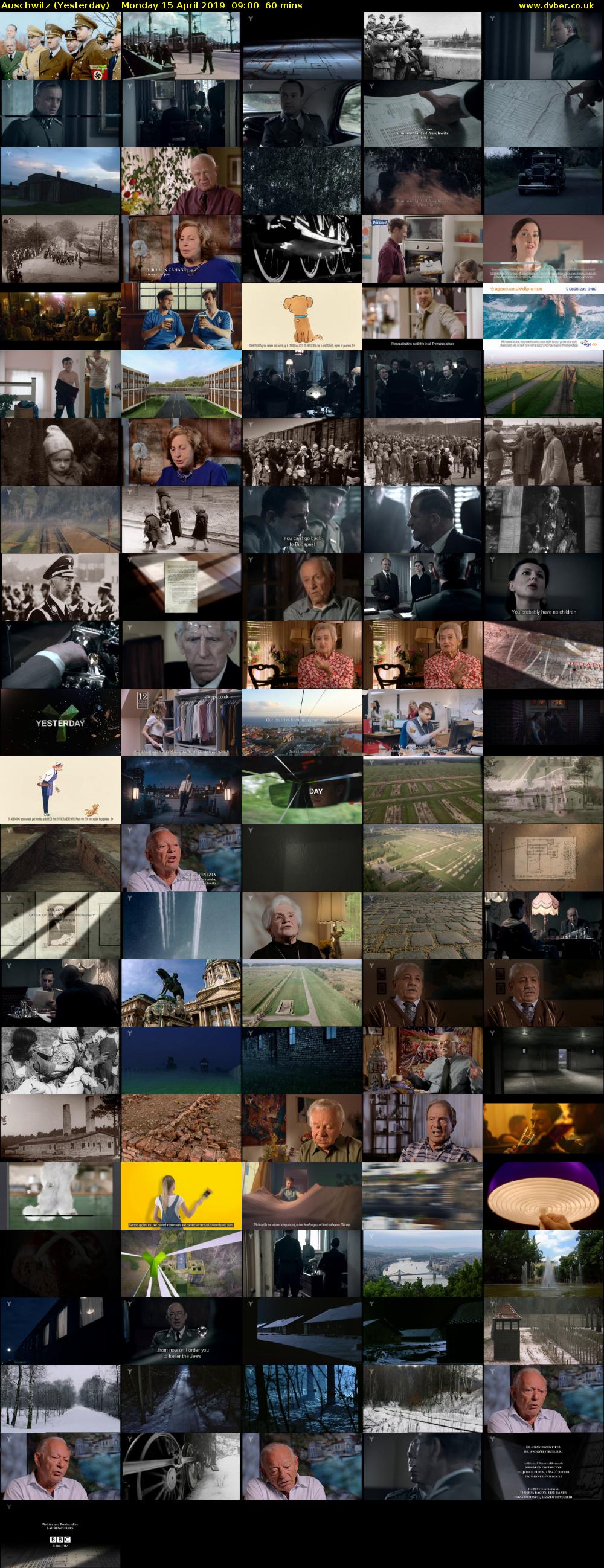 Auschwitz (Yesterday) Monday 15 April 2019 09:00 - 10:00