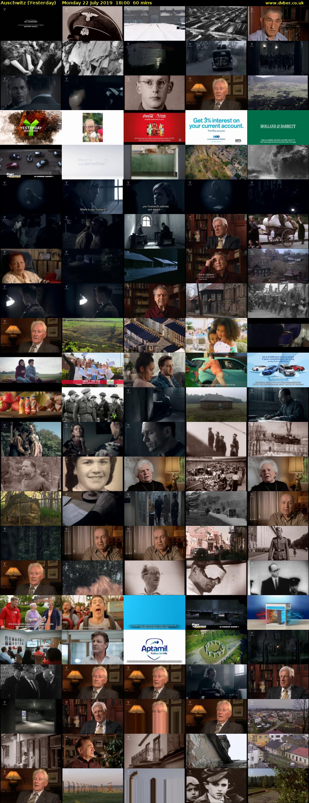 Auschwitz (Yesterday) Monday 22 July 2019 18:00 - 19:00