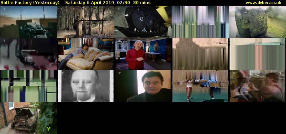 Battle Factory (Yesterday) Saturday 6 April 2019 02:30 - 03:00