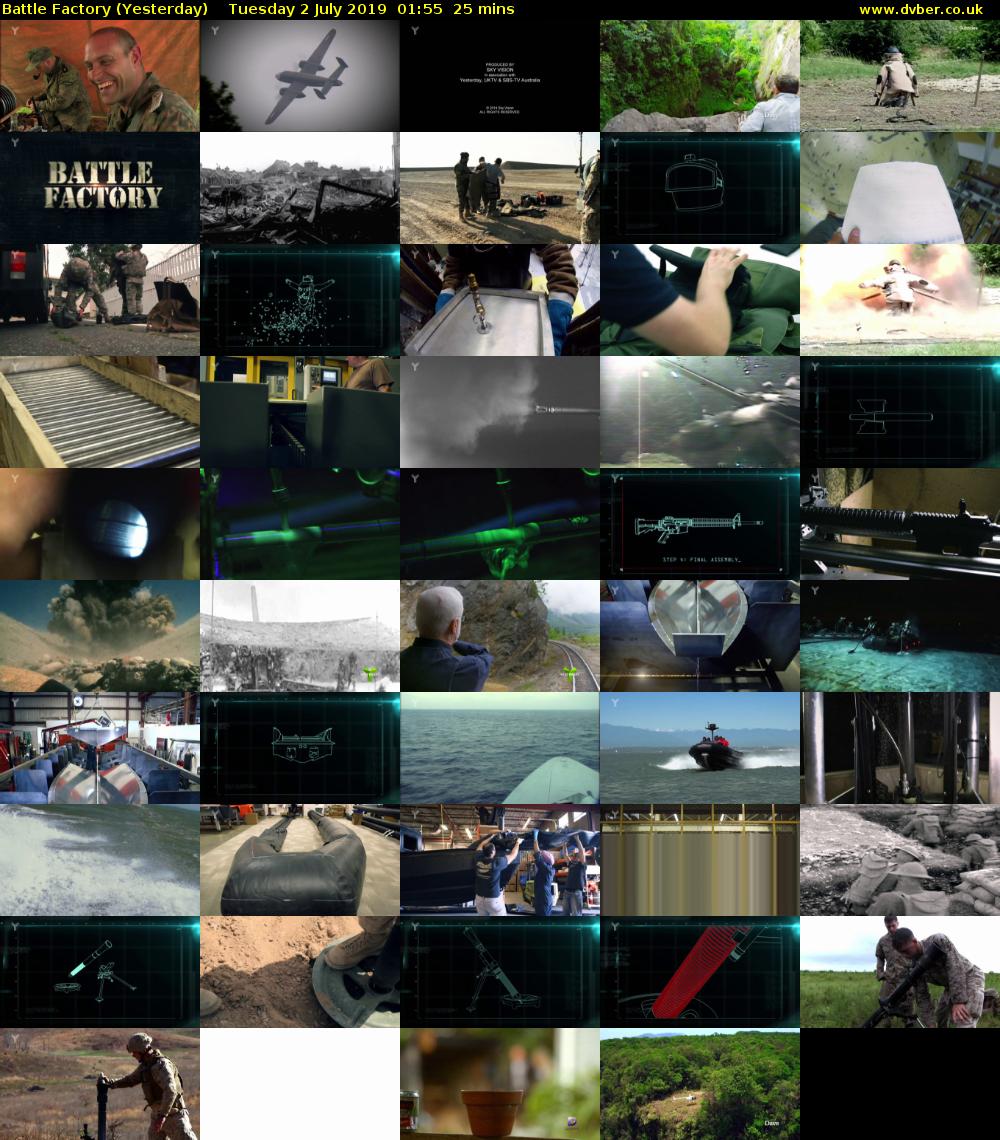 Battle Factory (Yesterday) Tuesday 2 July 2019 01:55 - 02:20