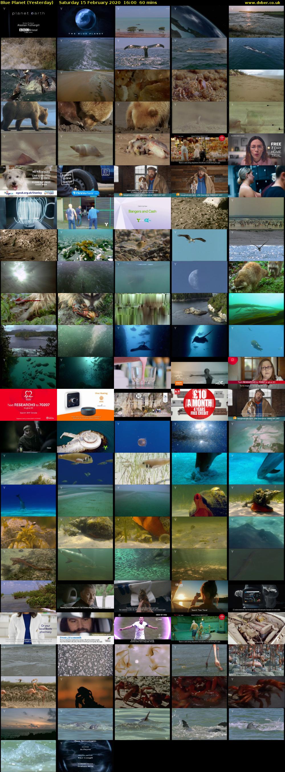 Blue Planet (Yesterday) Saturday 15 February 2020 16:00 - 17:00