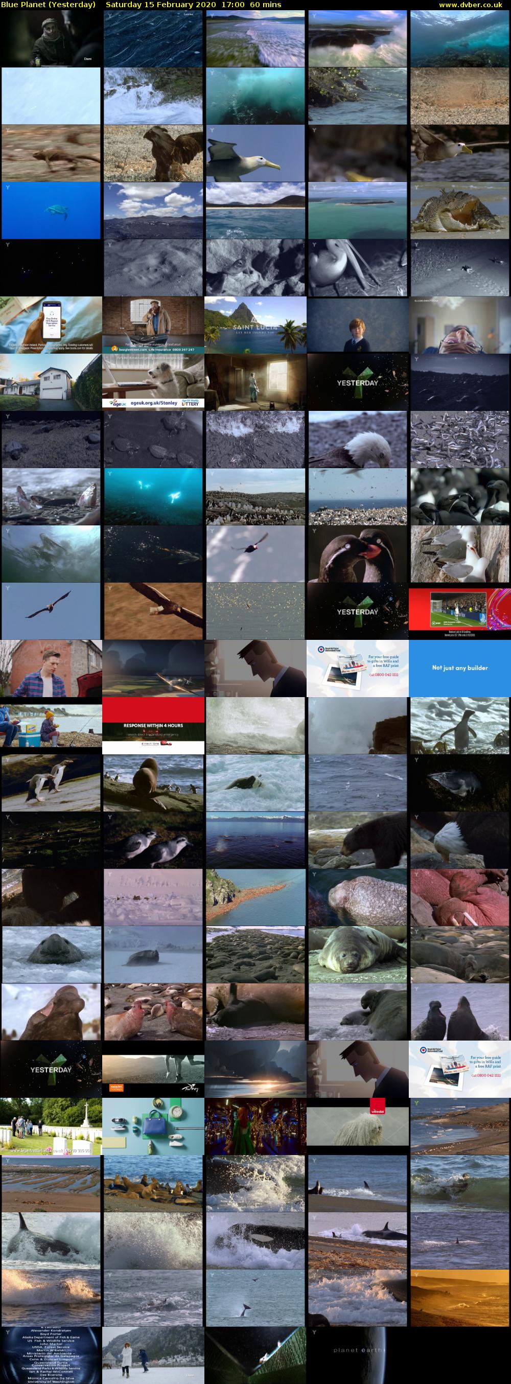 Blue Planet (Yesterday) Saturday 15 February 2020 17:00 - 18:00