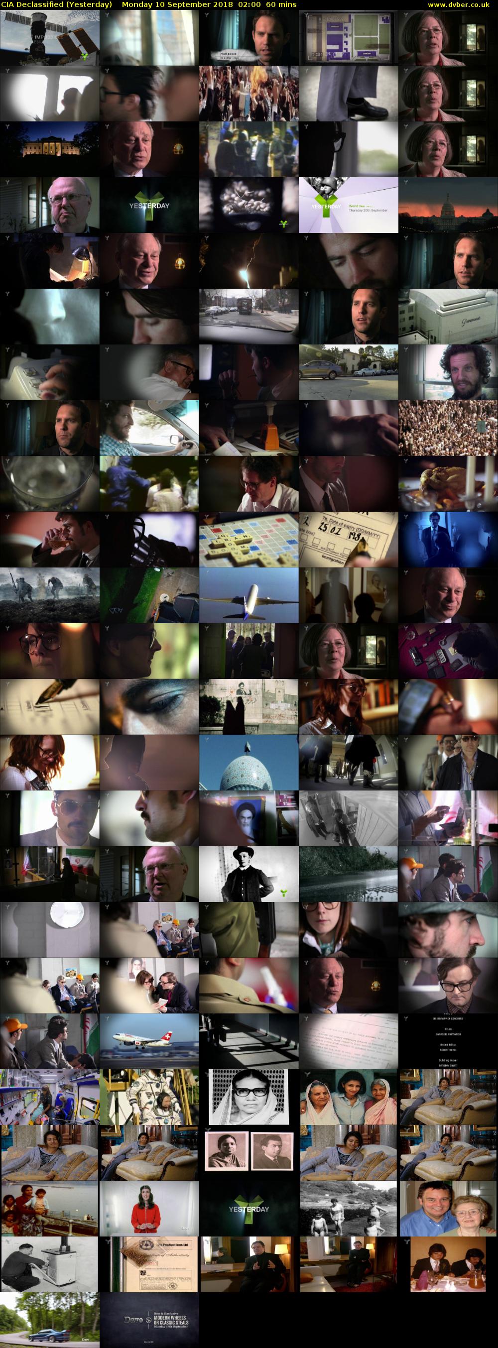 CIA Declassified (Yesterday) Monday 10 September 2018 02:00 - 03:00