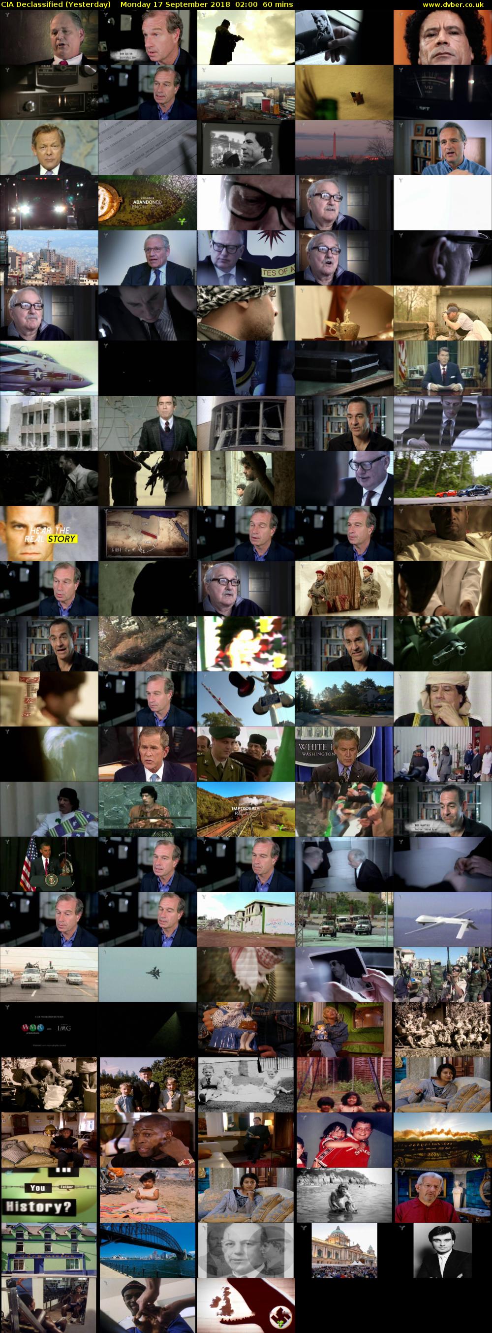 CIA Declassified (Yesterday) Monday 17 September 2018 02:00 - 03:00