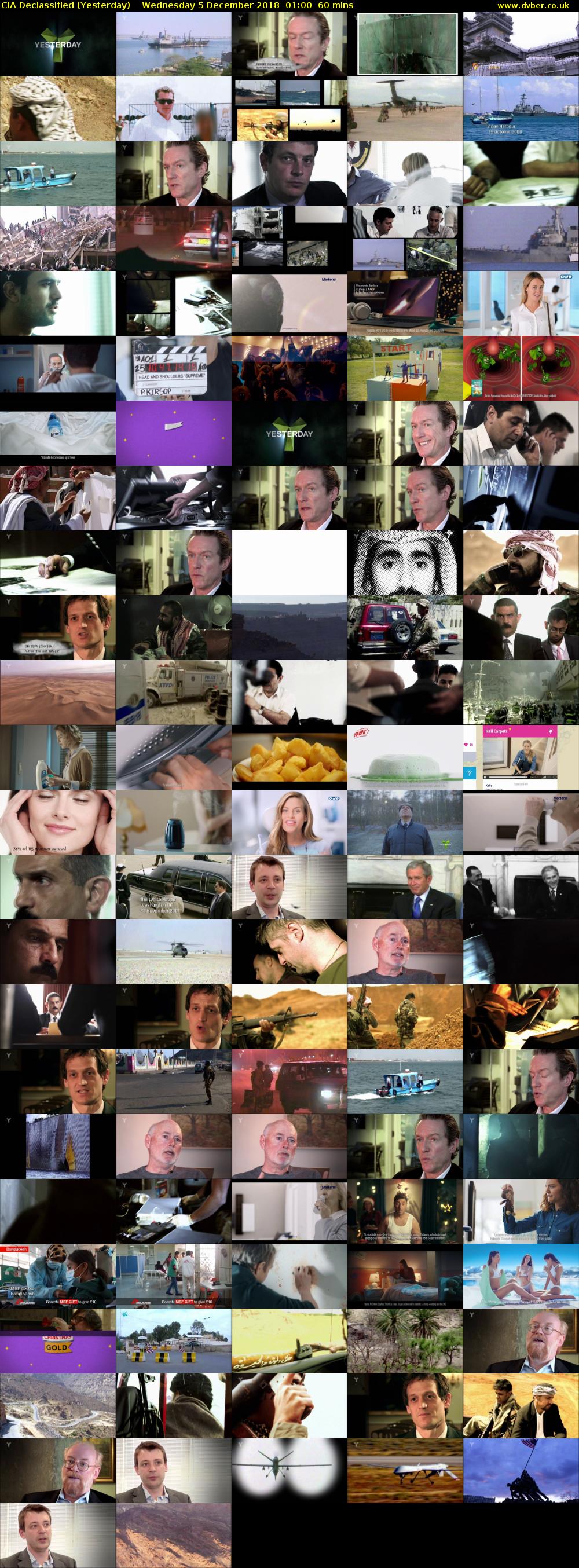 CIA Declassified (Yesterday) Wednesday 5 December 2018 01:00 - 02:00