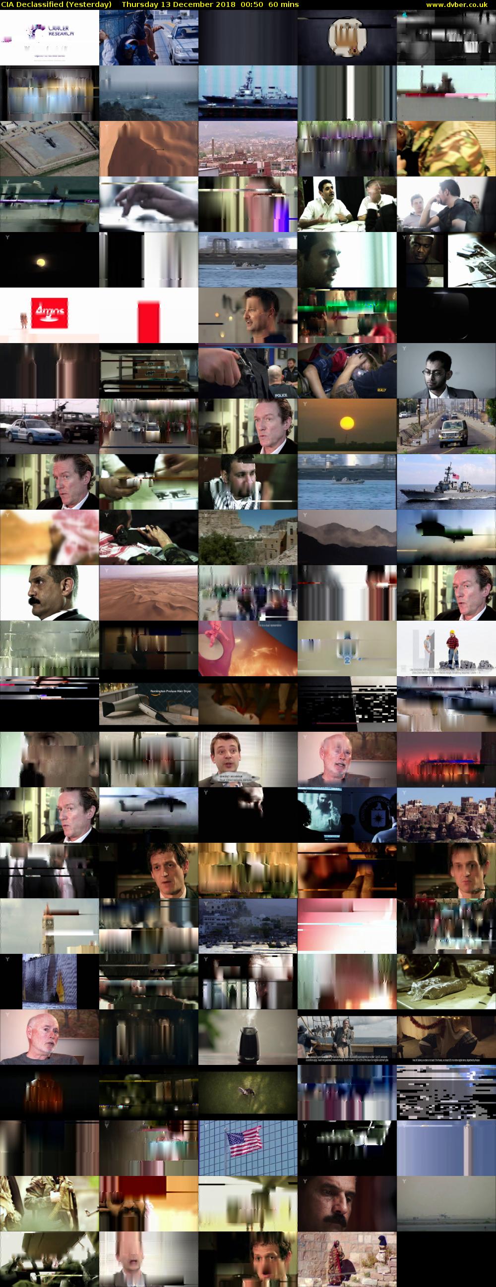 CIA Declassified (Yesterday) Thursday 13 December 2018 00:50 - 01:50