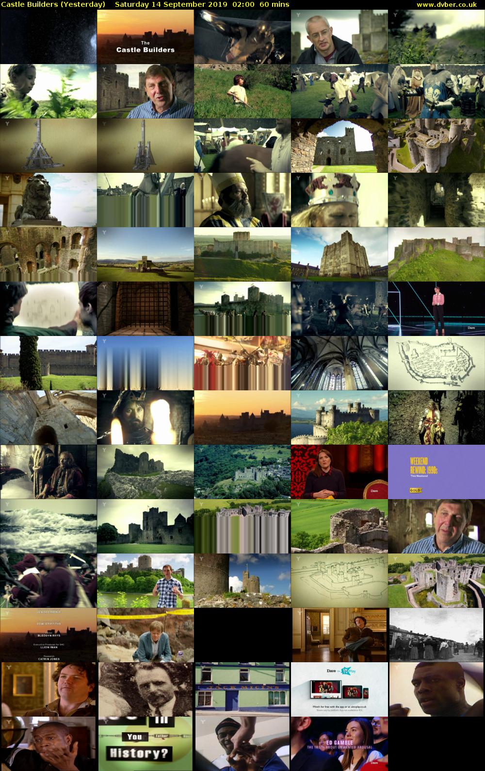 Castle Builders (Yesterday) Saturday 14 September 2019 02:00 - 03:00