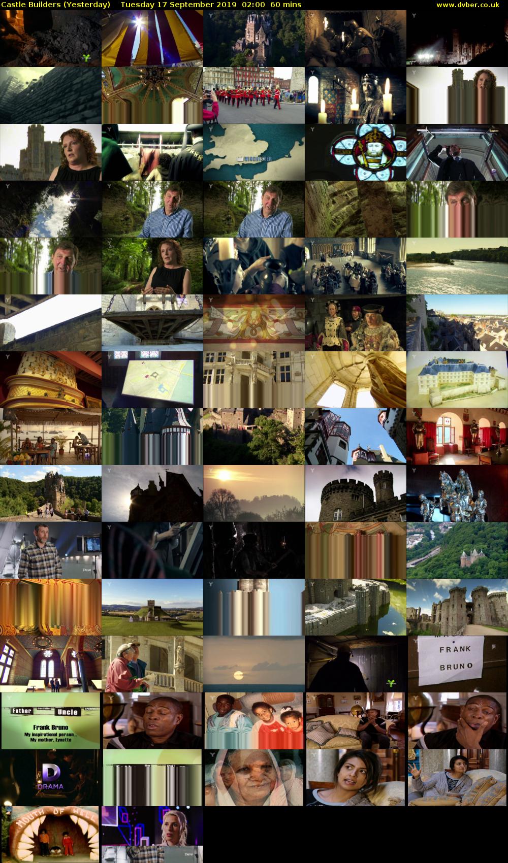 Castle Builders (Yesterday) Tuesday 17 September 2019 02:00 - 03:00