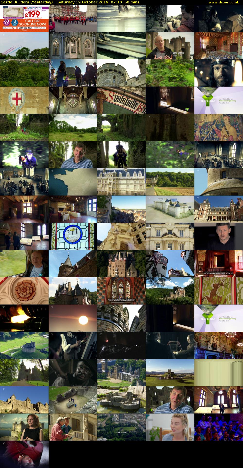 Castle Builders (Yesterday) Saturday 19 October 2019 07:10 - 08:00
