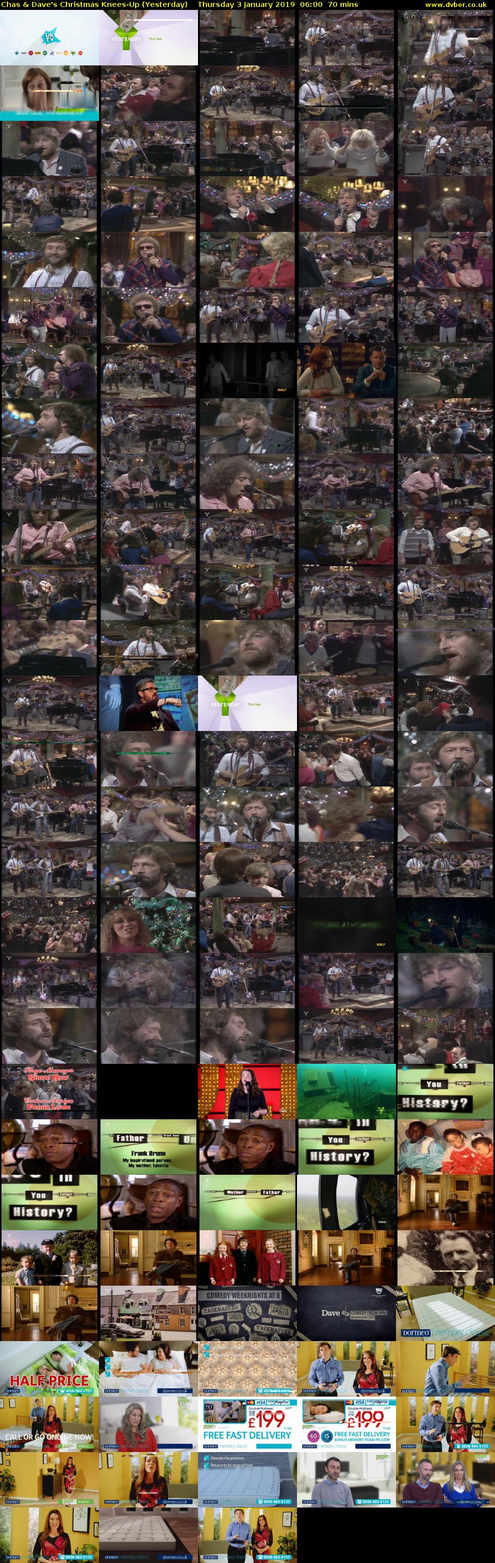 Chas & Dave's Christmas Knees-Up (Yesterday) Thursday 3 January 2019 06:00 - 07:10