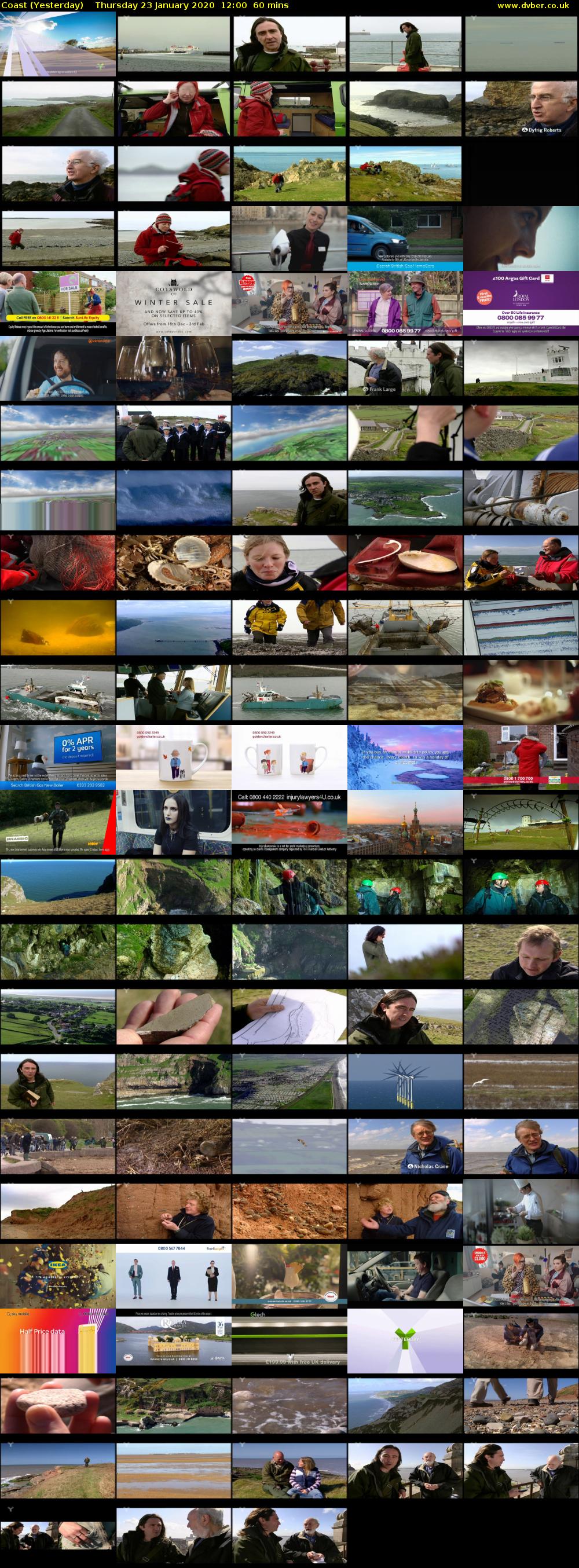 Coast (Yesterday) Thursday 23 January 2020 12:00 - 13:00