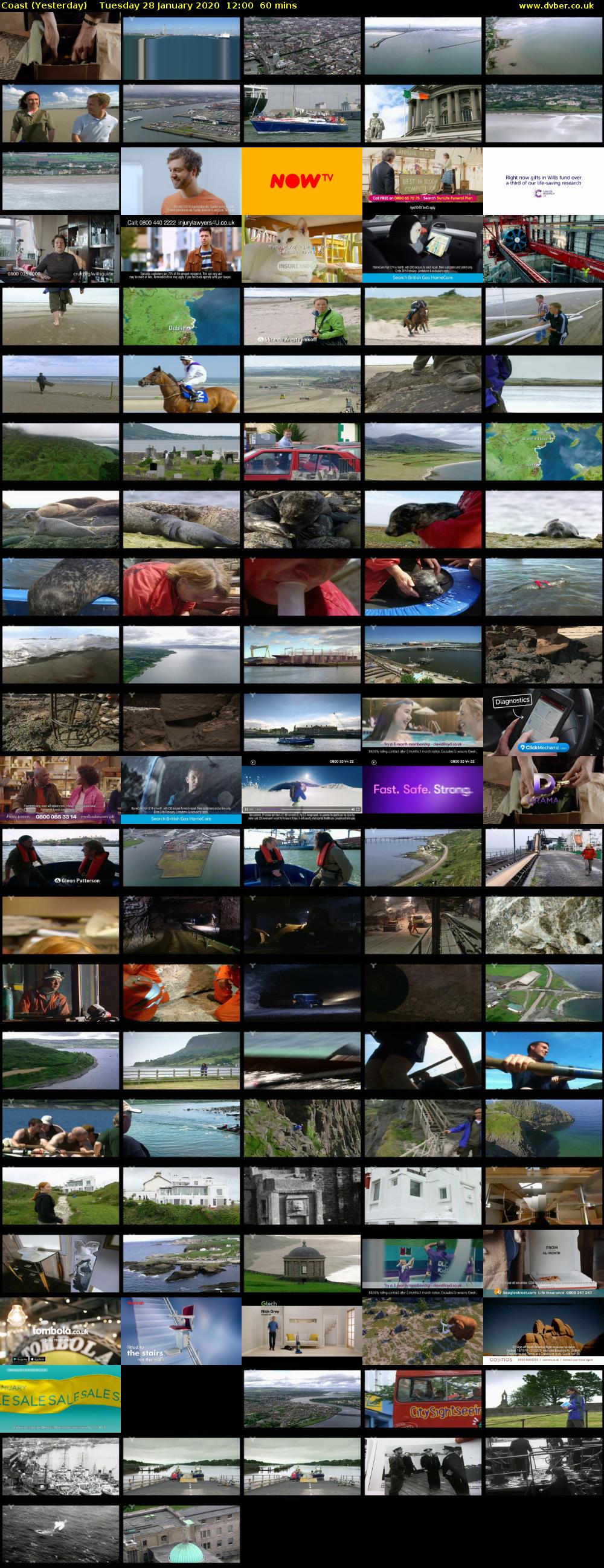 Coast (Yesterday) Tuesday 28 January 2020 12:00 - 13:00