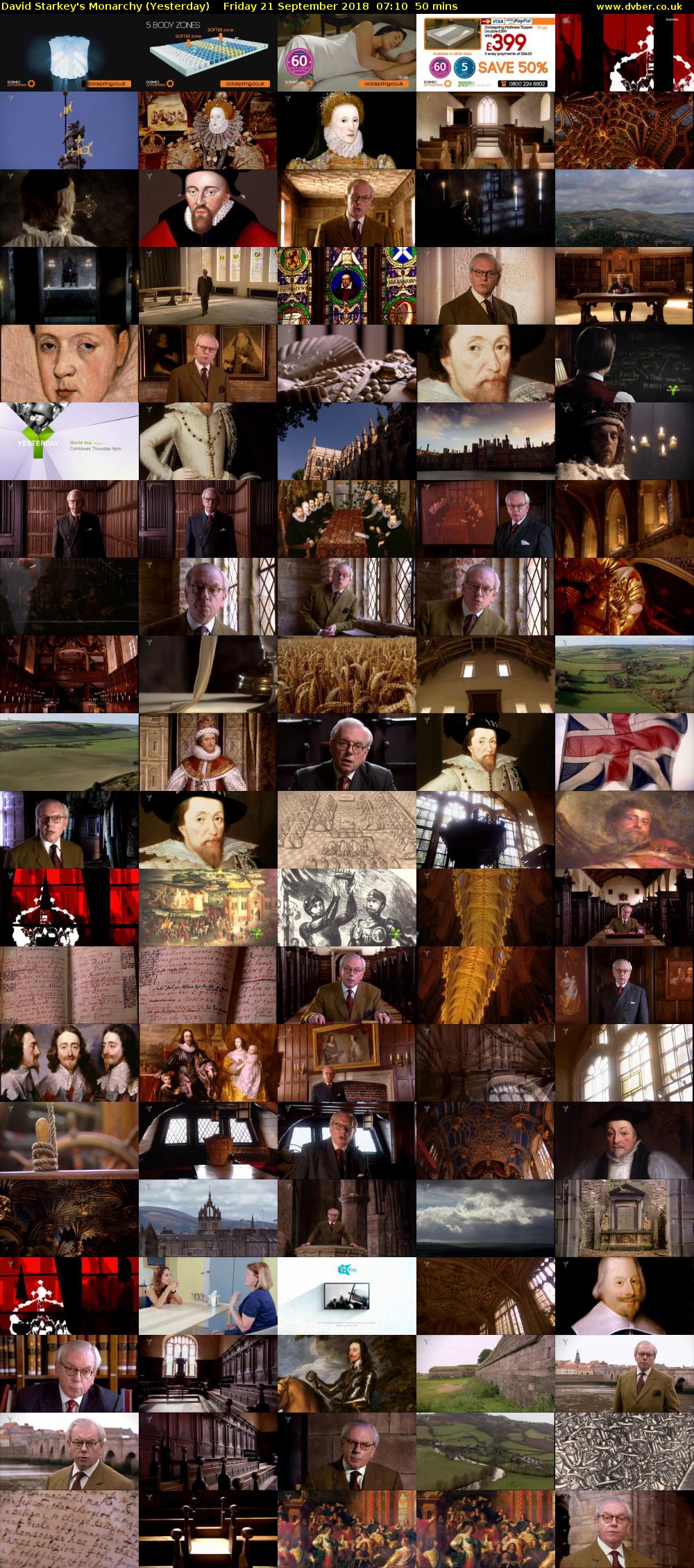 David Starkey's Monarchy (Yesterday) Friday 21 September 2018 07:10 - 08:00