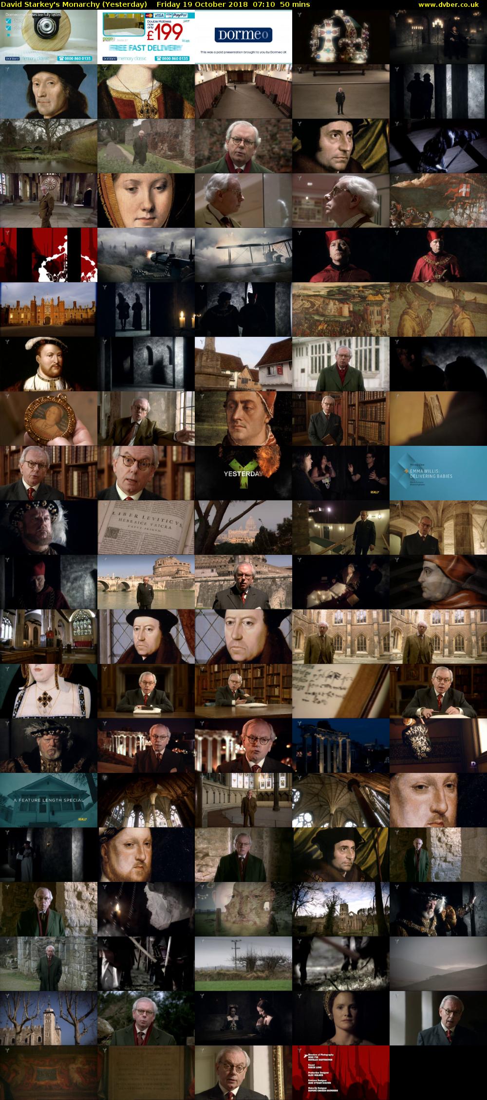 David Starkey's Monarchy (Yesterday) Friday 19 October 2018 07:10 - 08:00