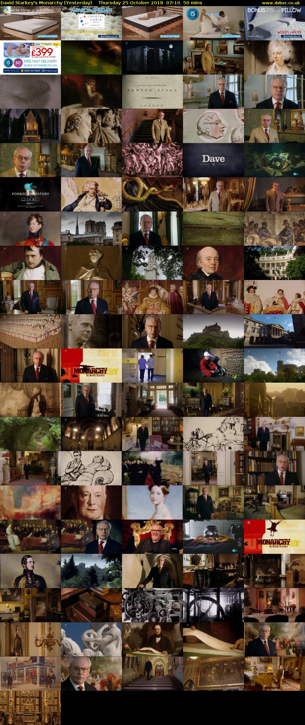 David Starkey's Monarchy (Yesterday) Thursday 25 October 2018 07:10 - 08:00