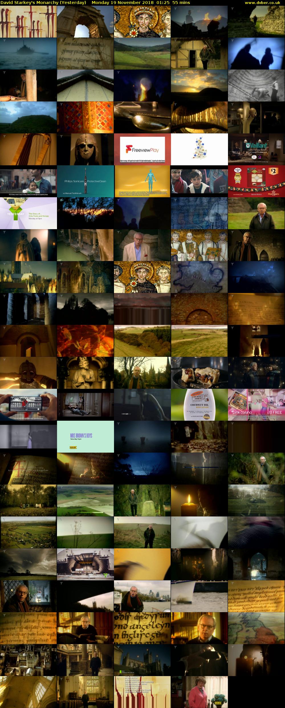 David Starkey's Monarchy (Yesterday) Monday 19 November 2018 01:25 - 02:20