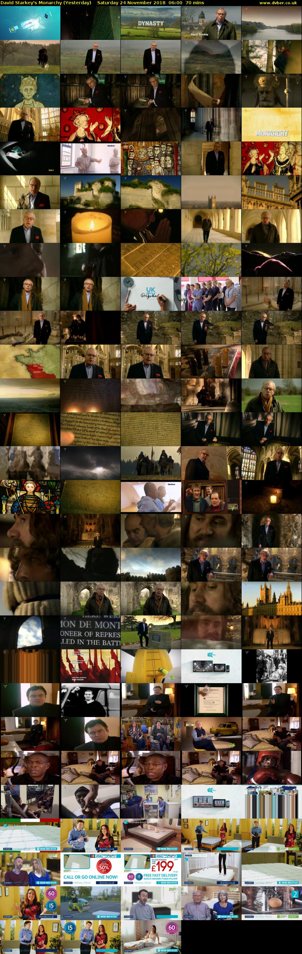 David Starkey's Monarchy (Yesterday) Saturday 24 November 2018 06:00 - 07:10