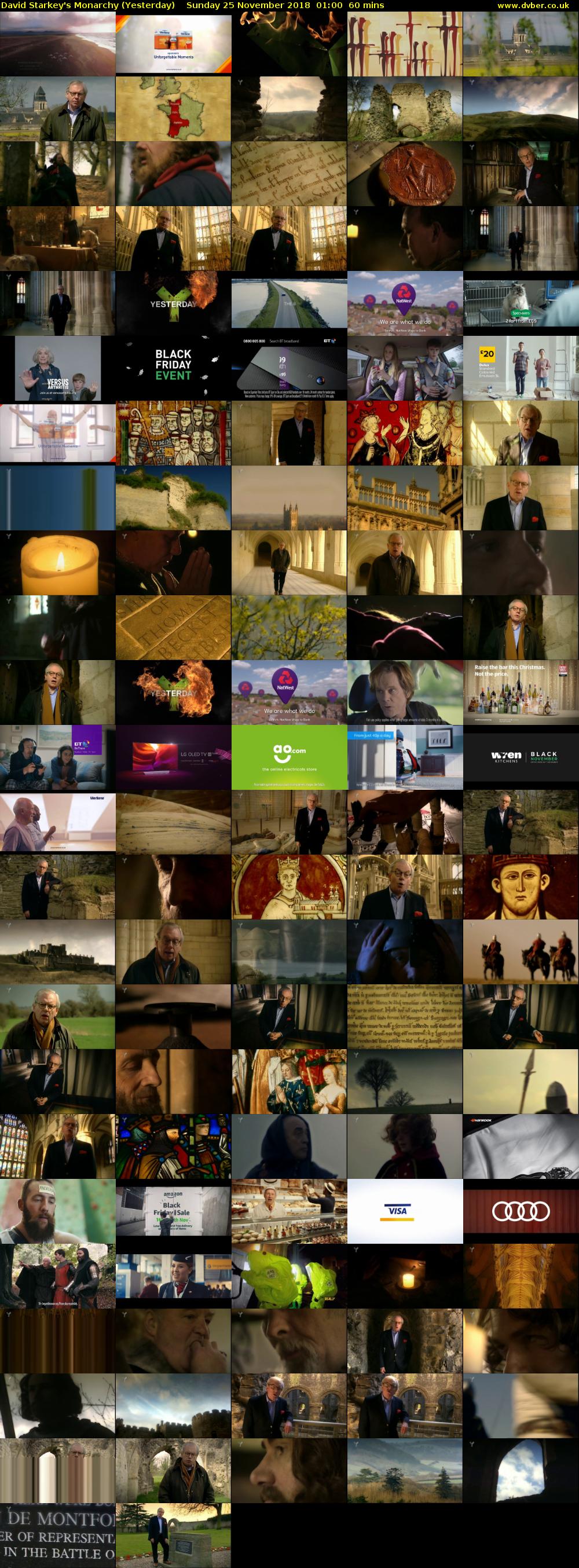 David Starkey's Monarchy (Yesterday) Sunday 25 November 2018 01:00 - 02:00