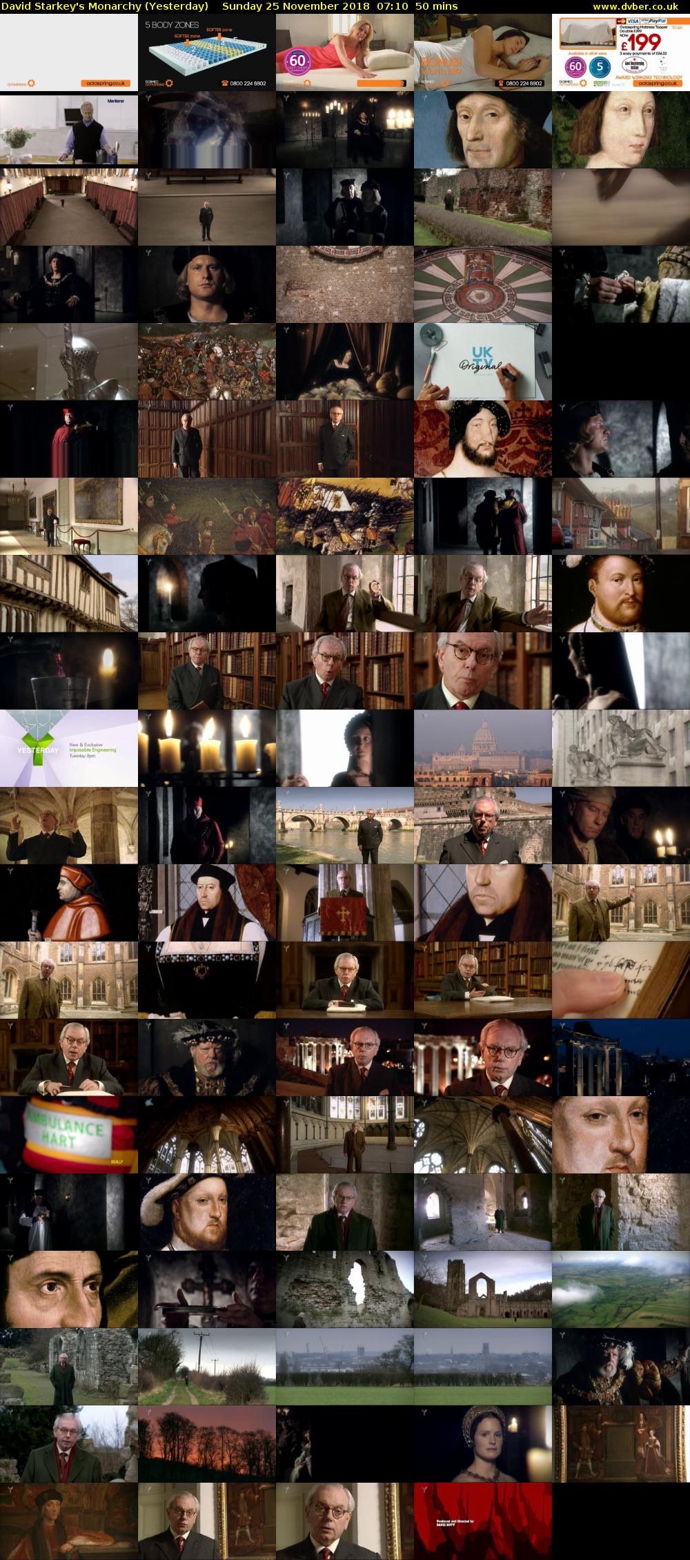 David Starkey's Monarchy (Yesterday) Sunday 25 November 2018 07:10 - 08:00