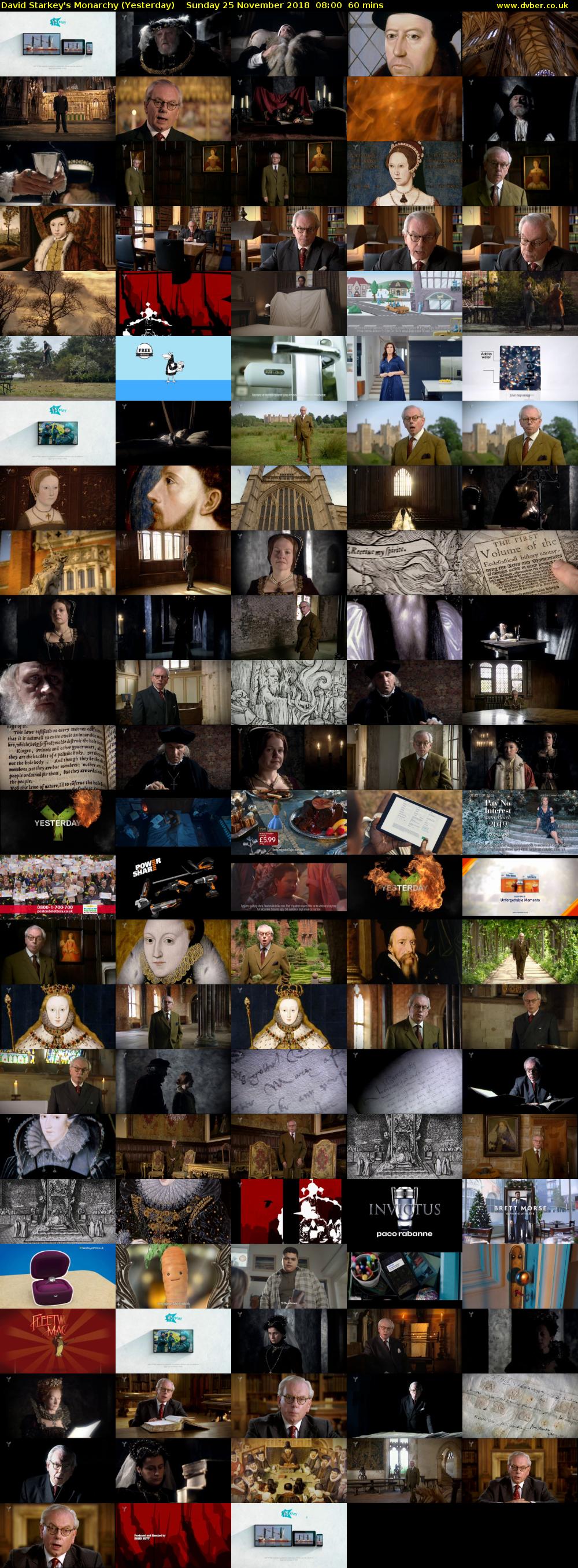 David Starkey's Monarchy (Yesterday) Sunday 25 November 2018 08:00 - 09:00