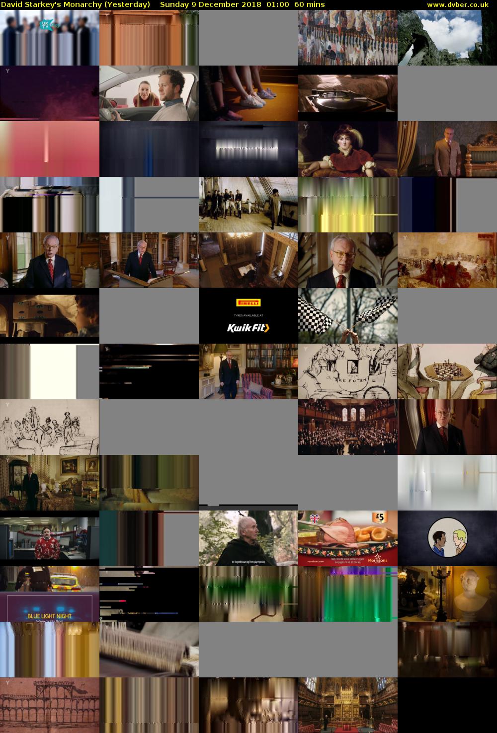 David Starkey's Monarchy (Yesterday) Sunday 9 December 2018 01:00 - 02:00