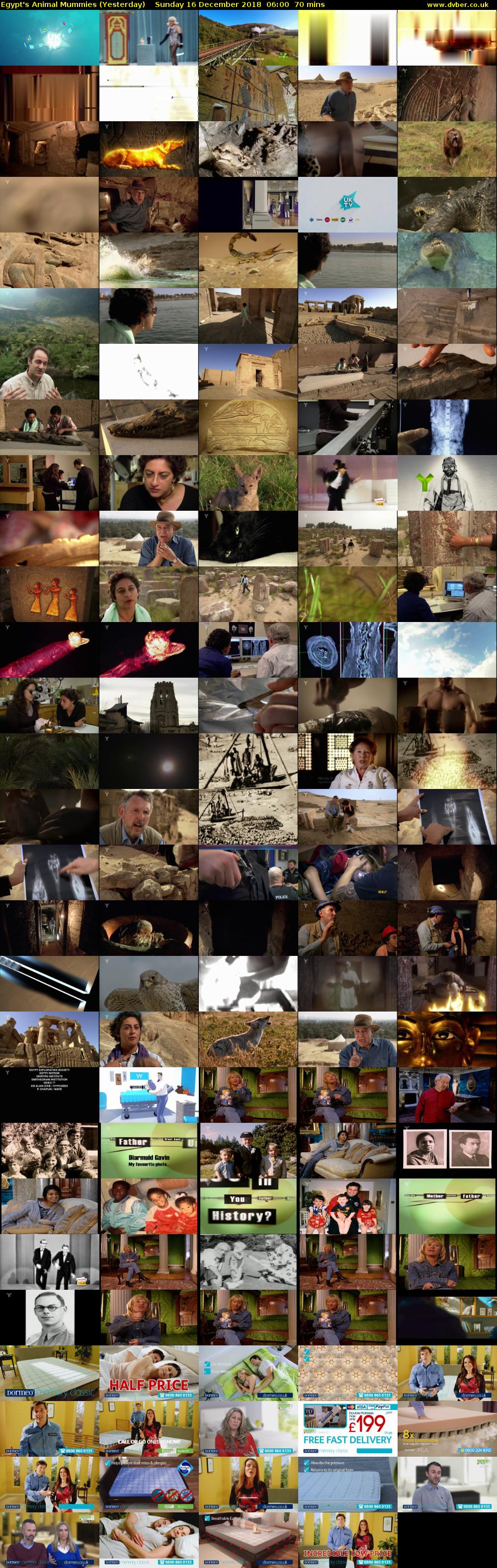 Egypt's Animal Mummies (Yesterday) Sunday 16 December 2018 06:00 - 07:10