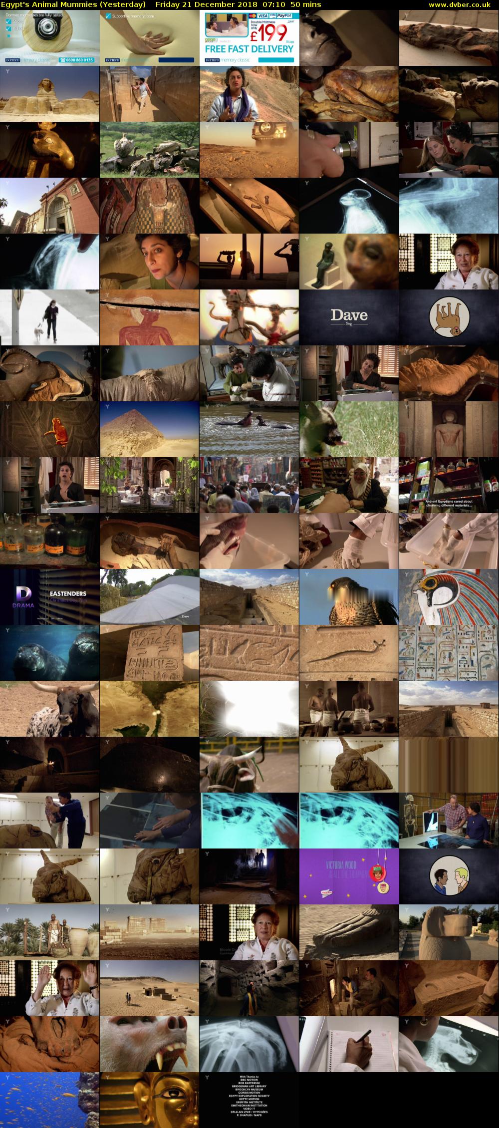 Egypt's Animal Mummies (Yesterday) Friday 21 December 2018 07:10 - 08:00