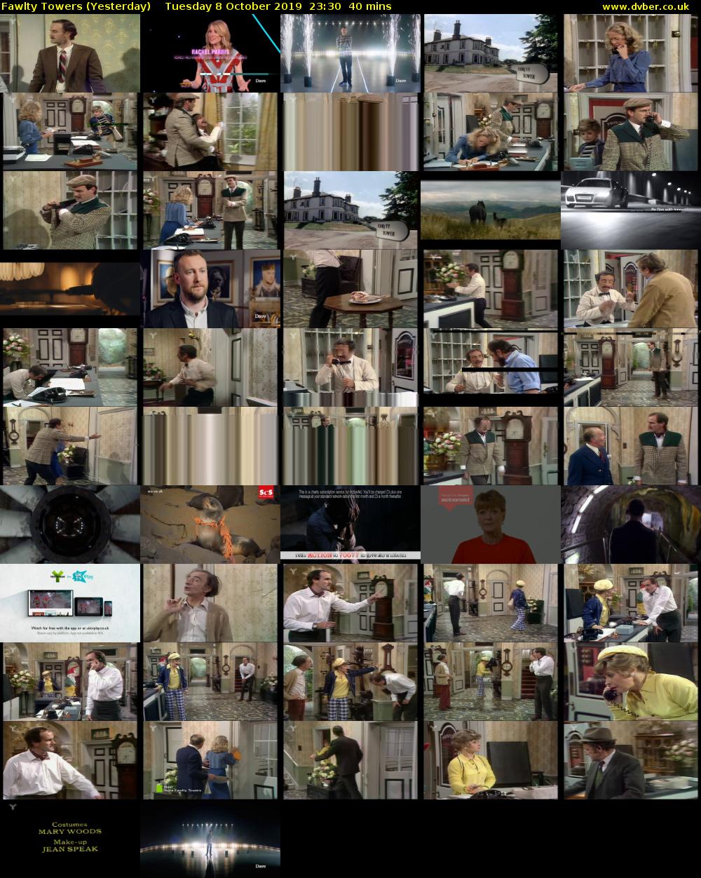 Fawlty Towers (Yesterday) Tuesday 8 October 2019 23:30 - 00:10