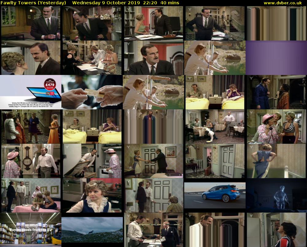 Fawlty Towers (Yesterday) Wednesday 9 October 2019 22:20 - 23:00