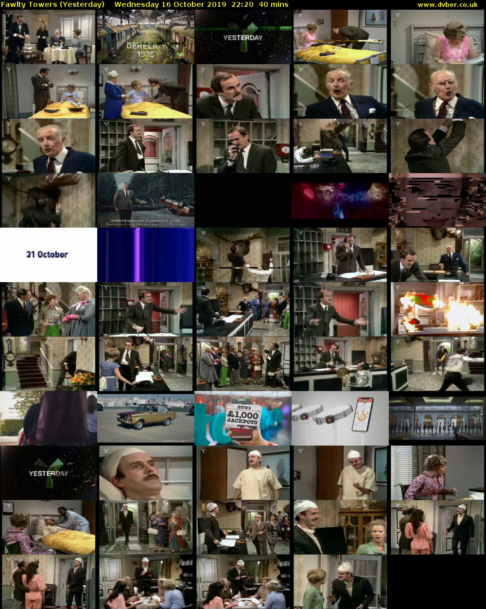 Fawlty Towers (Yesterday) Wednesday 16 October 2019 22:20 - 23:00