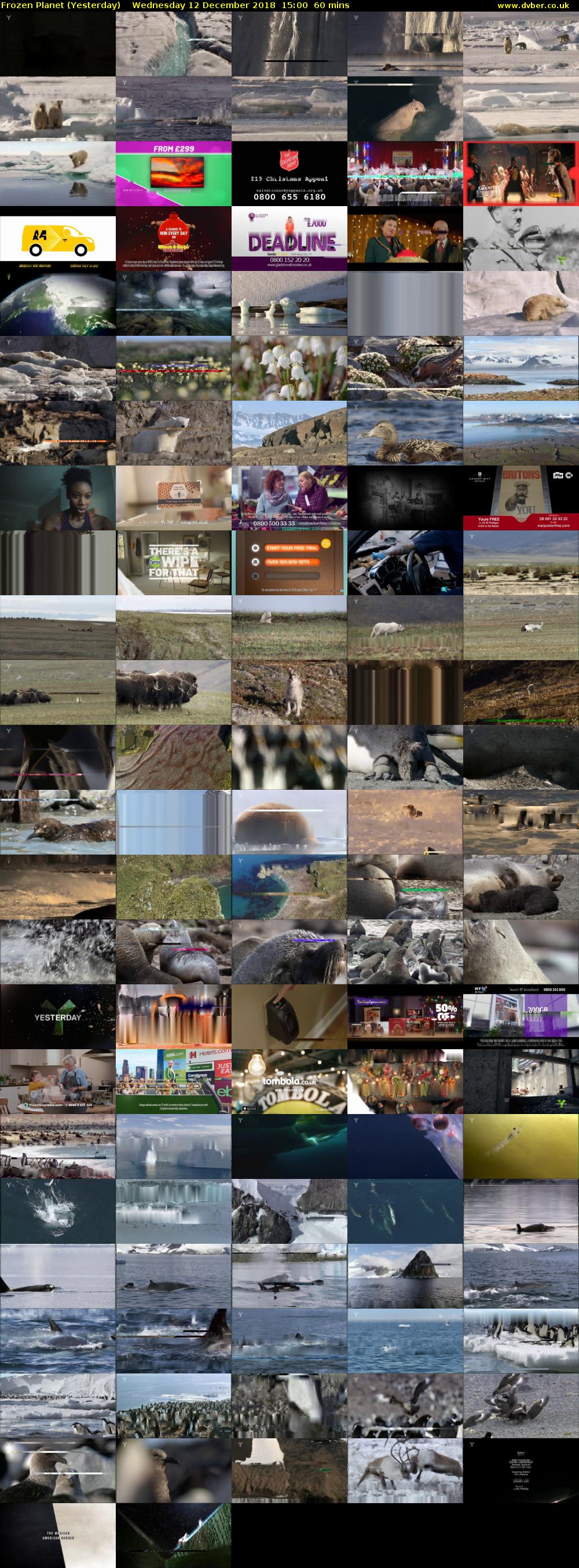 Frozen Planet (Yesterday) Wednesday 12 December 2018 15:00 - 16:00