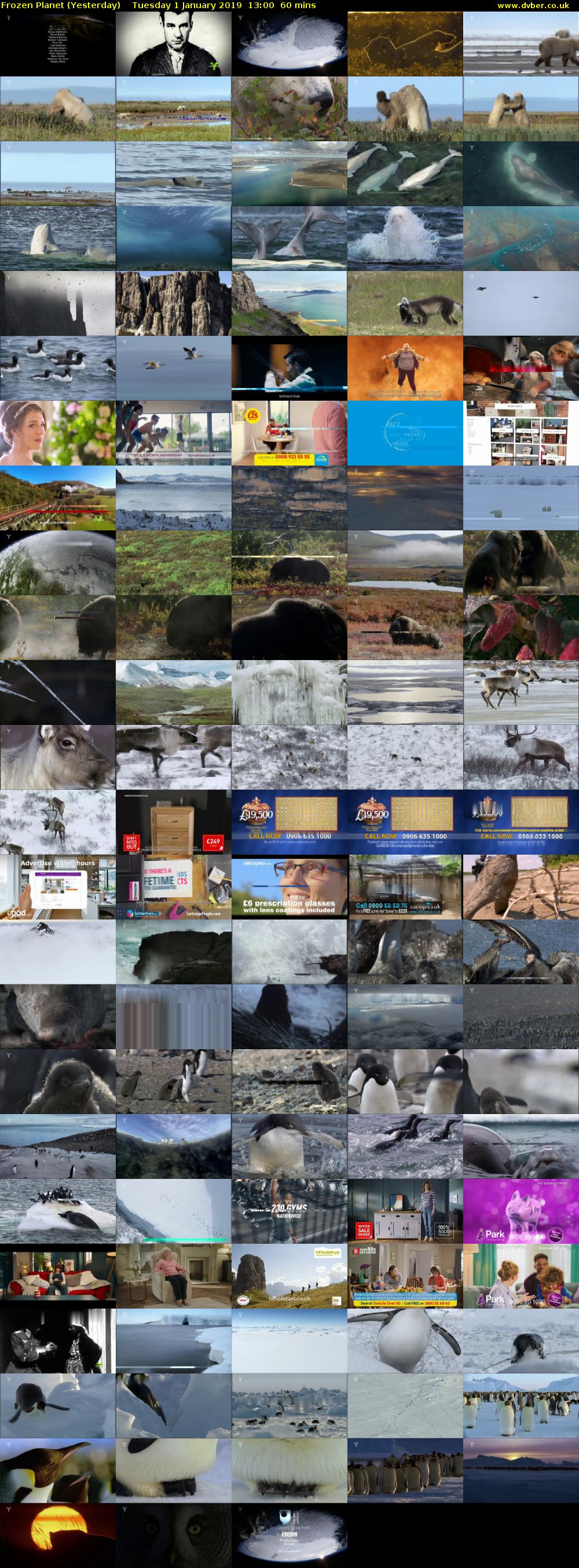 Frozen Planet (Yesterday) Tuesday 1 January 2019 13:00 - 14:00