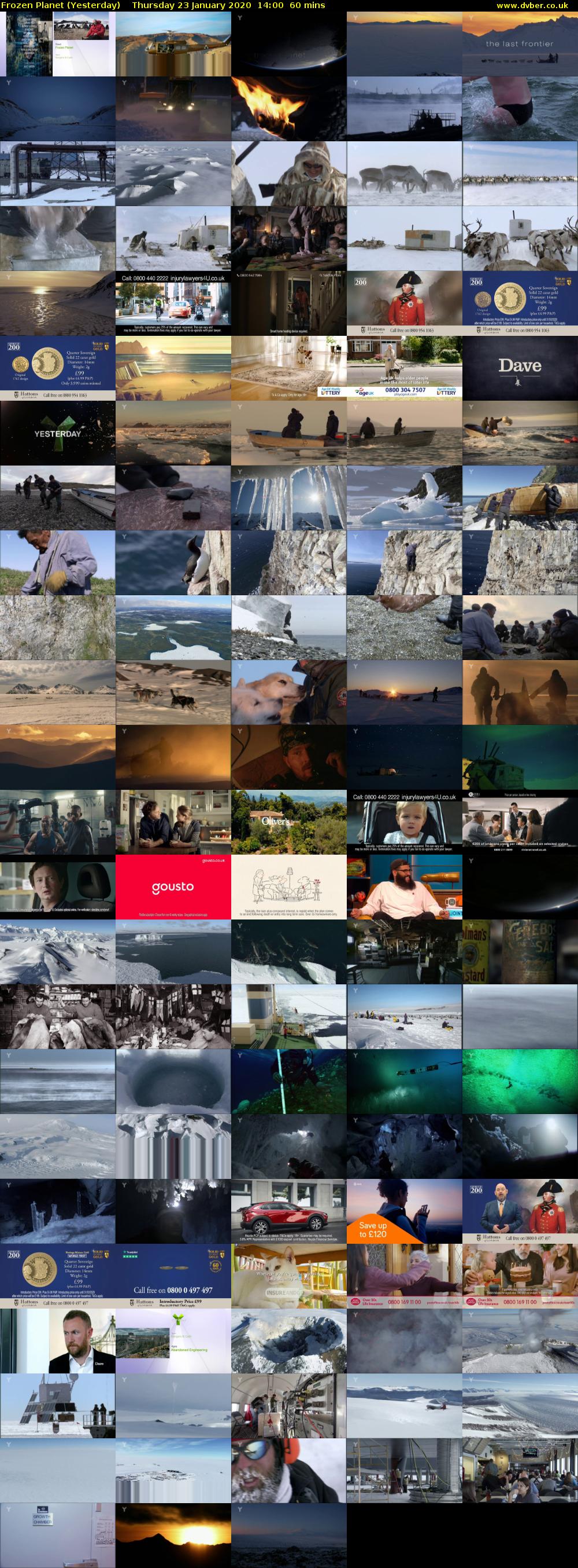 Frozen Planet (Yesterday) Thursday 23 January 2020 14:00 - 15:00