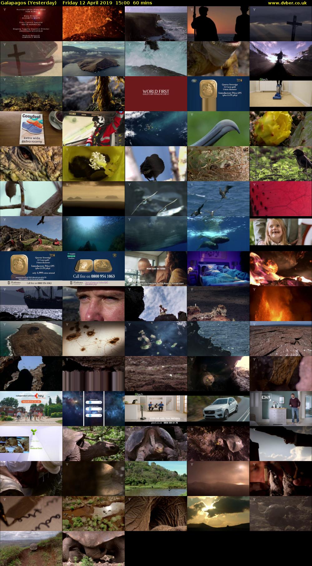 Galapagos (Yesterday) Friday 12 April 2019 15:00 - 16:00