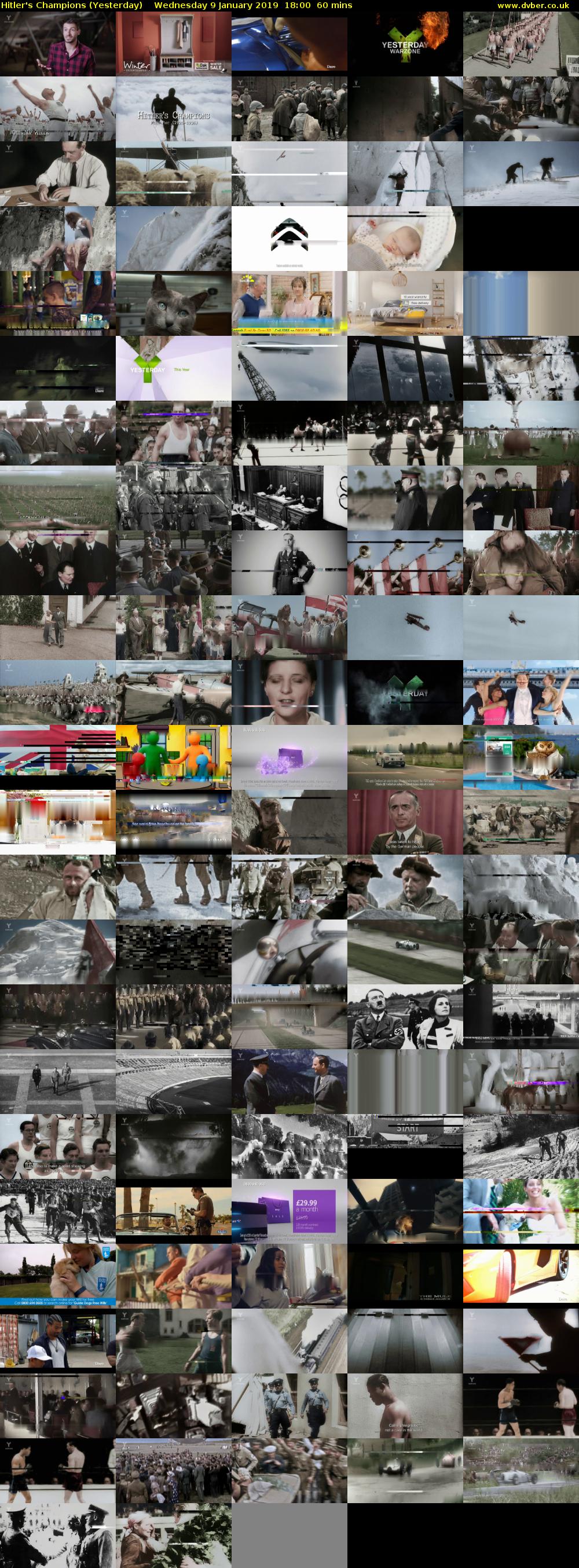 Hitler's Champions (Yesterday) Wednesday 9 January 2019 18:00 - 19:00