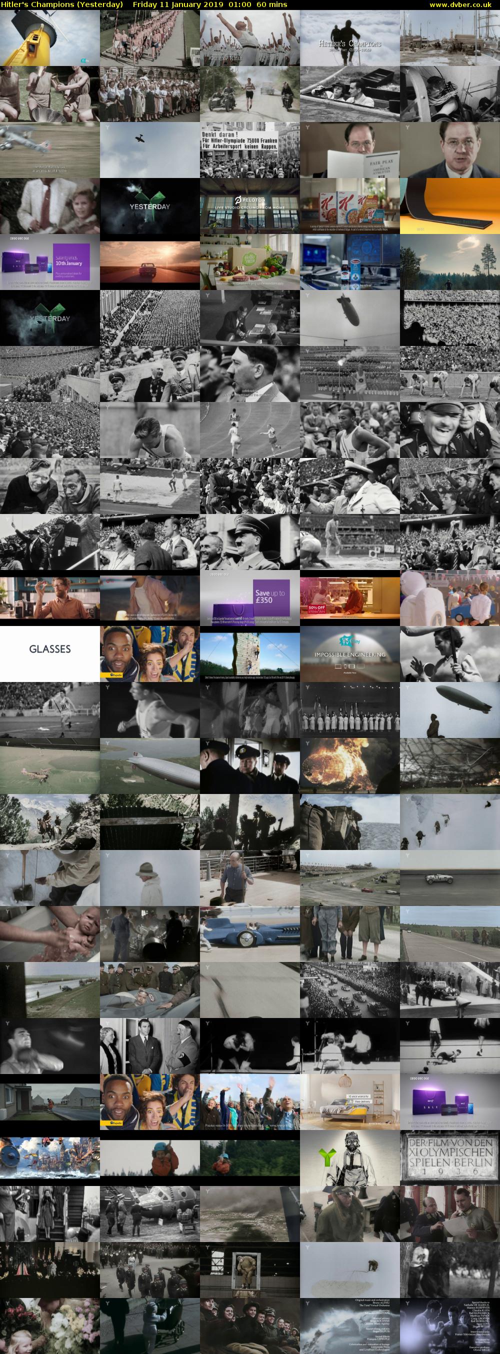 Hitler's Champions (Yesterday) Friday 11 January 2019 01:00 - 02:00
