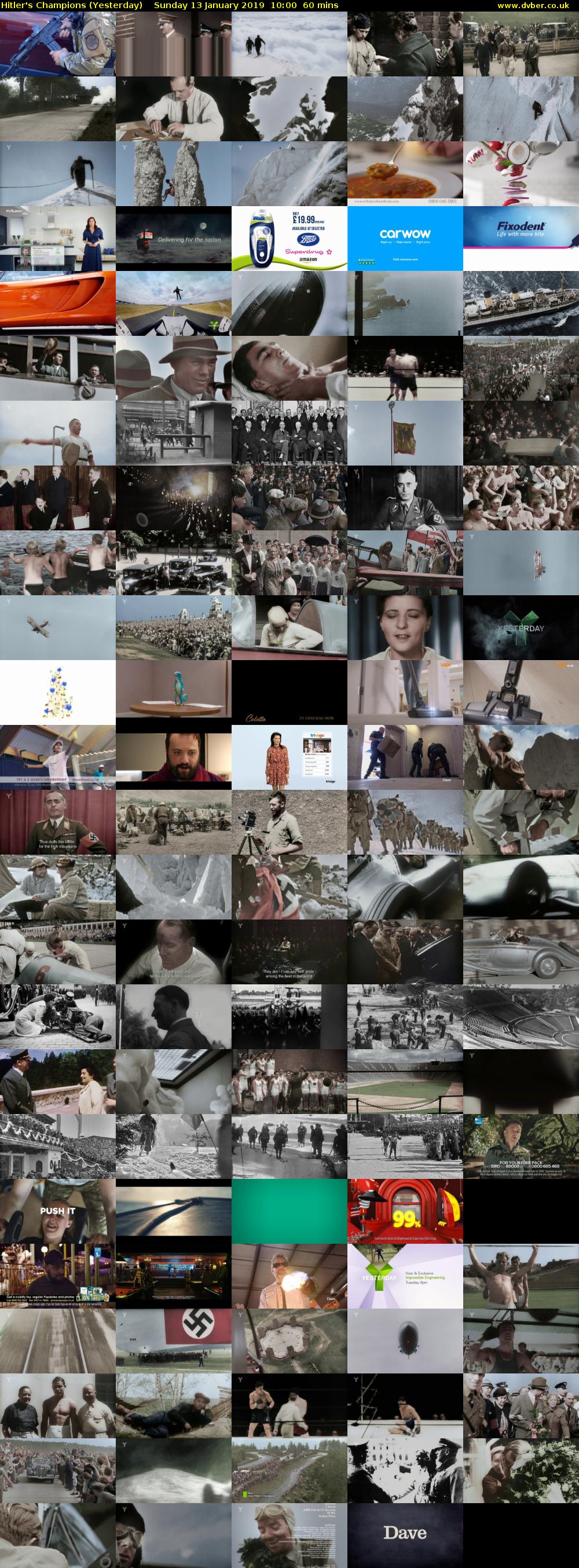 Hitler's Champions (Yesterday) Sunday 13 January 2019 10:00 - 11:00