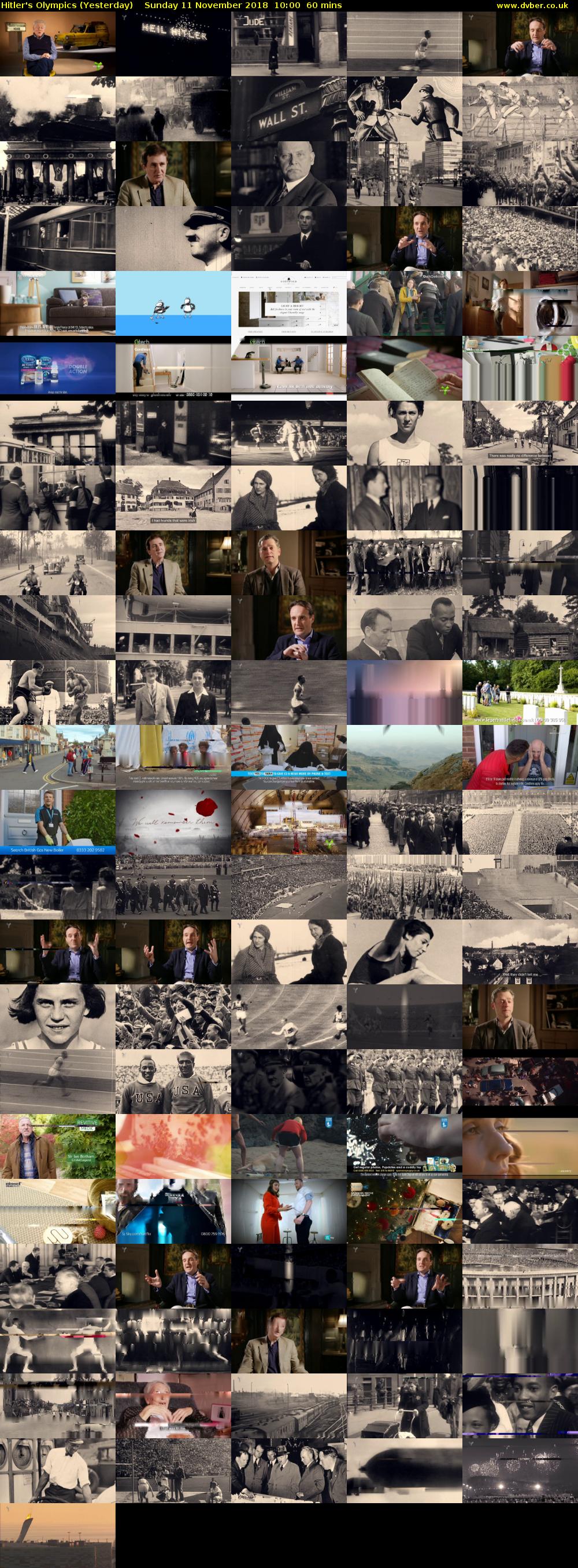 Hitler's Olympics (Yesterday) Sunday 11 November 2018 10:00 - 11:00