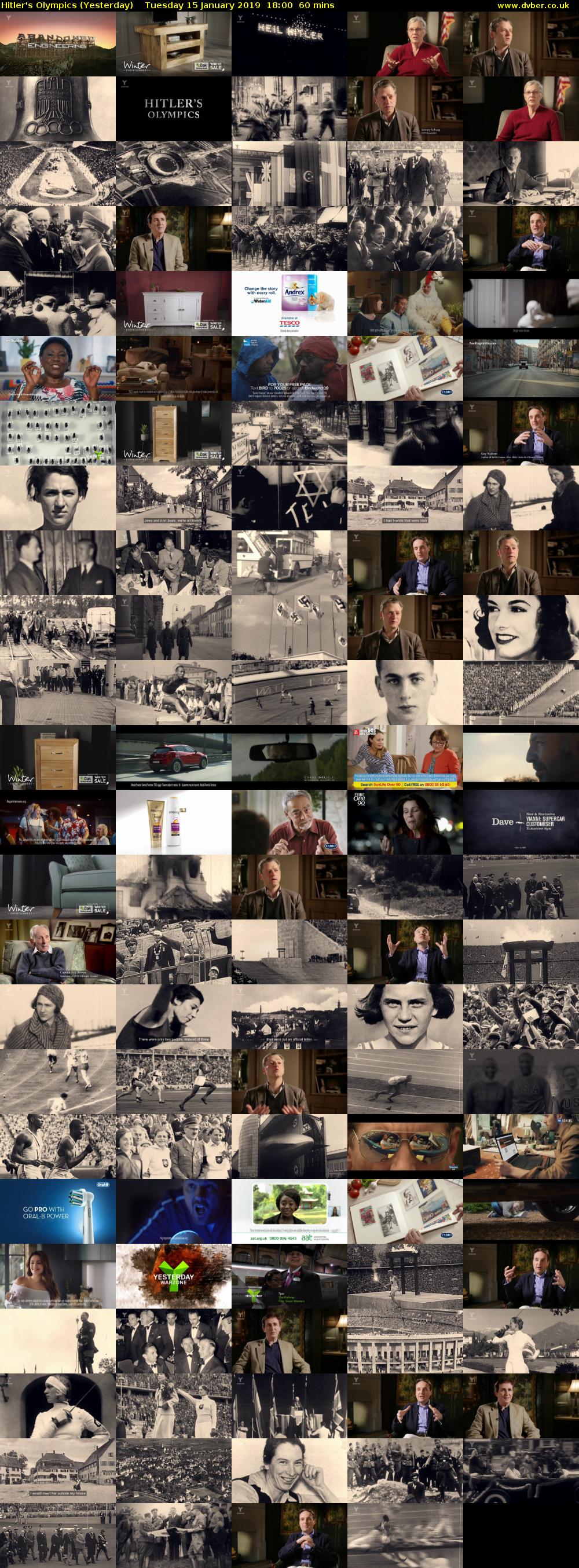 Hitler's Olympics (Yesterday) Tuesday 15 January 2019 18:00 - 19:00