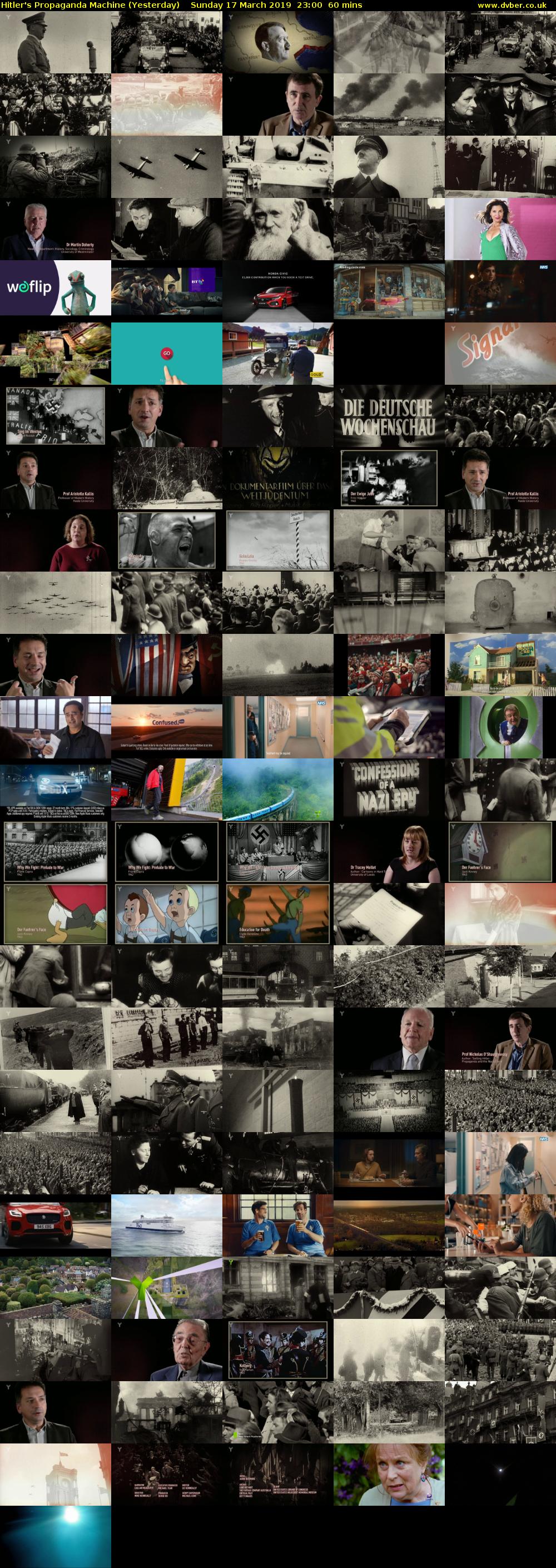Hitler's Propaganda Machine (Yesterday) Sunday 17 March 2019 23:00 - 00:00
